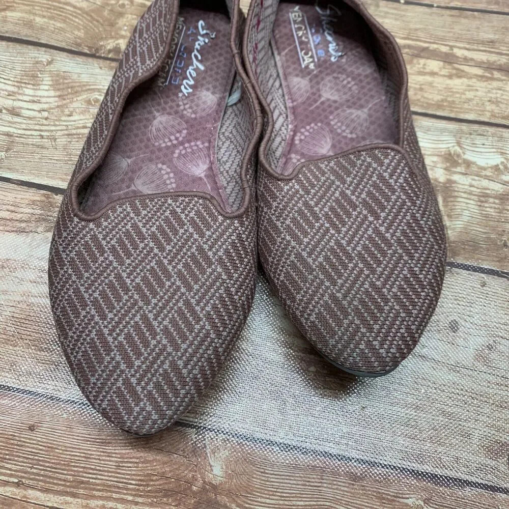 Skechers Women Flats Pink 8.5 38.5 Air Cooled Memory Foam‎ Pointed Toe
